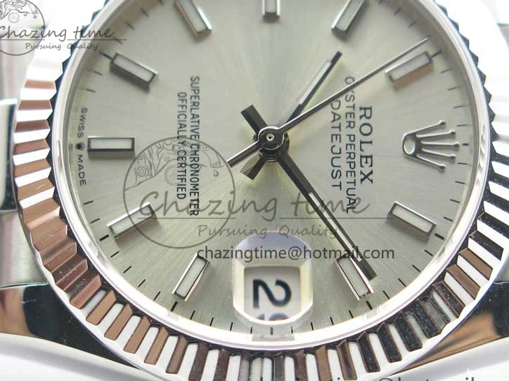 1231 Datejust 31mm 278275 SS BP Maker Best Edition Silver Stick Markers Dial on SS President Bracelet ZeroBulk 3079